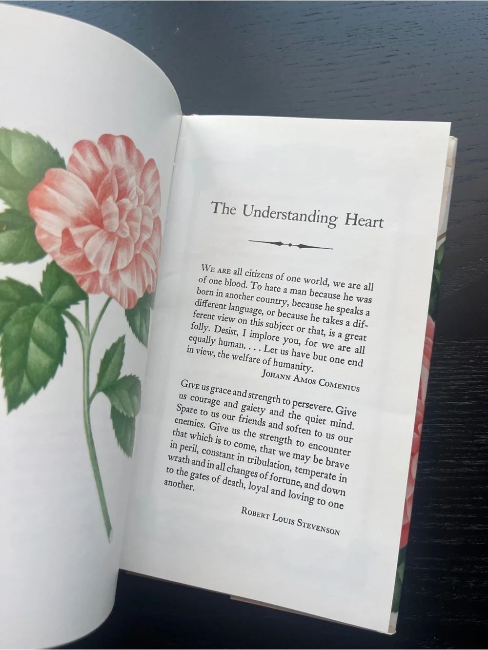 Peter Pauper Press Vintage Floral Hardcover Book The Understanding Heart